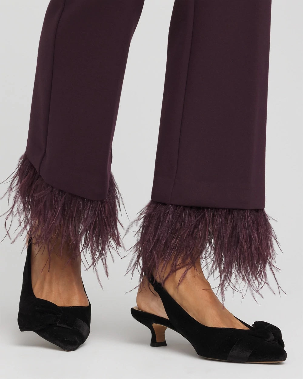 Chico's Juliet Feathered Flared Cropped Pants