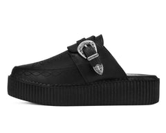 T.U.K. Shoes Black TUKskin Western Mondo Pointed Mule