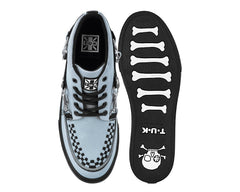 T.U.K. Shoes Grey Suede 5 - Eye Bondage Strap Sneaker