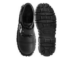 T.U.K. Shoes T2324 Black TUKskin™ 2-Buckle Anarchic Airship Gibson