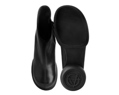 T.U.K. Shoes T2317L Black Burnished Bubble II Anarchic Zip Boot