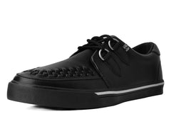 T.U.K. Shoes A9873 Black Leather D-Ring Sneaker