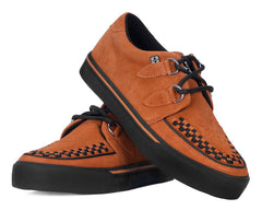 T.U.K. Shoes A9852 Burnt Orange Suede 2-Ring VLK Sneaker
