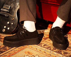T.U.K. Shoes V7757 Black Suede Viva Mondo Creepers