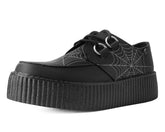 T.U.K. Shoes V9745 Black Glow Spiderweb Viva Mondo Creeper