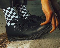 T.U.K. Shoes F9321 Black TUKskin™ Viva Low Creeper