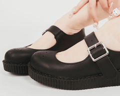 T.U.K. Shoes Black TUKskin™ Viva Low Mary Jane