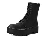 T.U.K. Shoes A3116 Black TUKskin™ 10-Eye Double Decker Boot