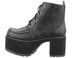 T.U.K. Shoes A8663L Distressed Ankle Nosebleed Boot