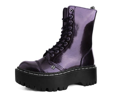 T.U.K. Shoes A3194 Burgundy Rub-Off 10-Eye Double Decker Boot