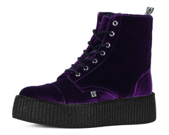 T.U.K. Shoes V9656L Violet Velvet Viva Mondo Boot