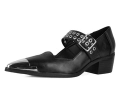 T.U.K. Shoes A3289L Black TUKskin Cuban Heel Mary Jane