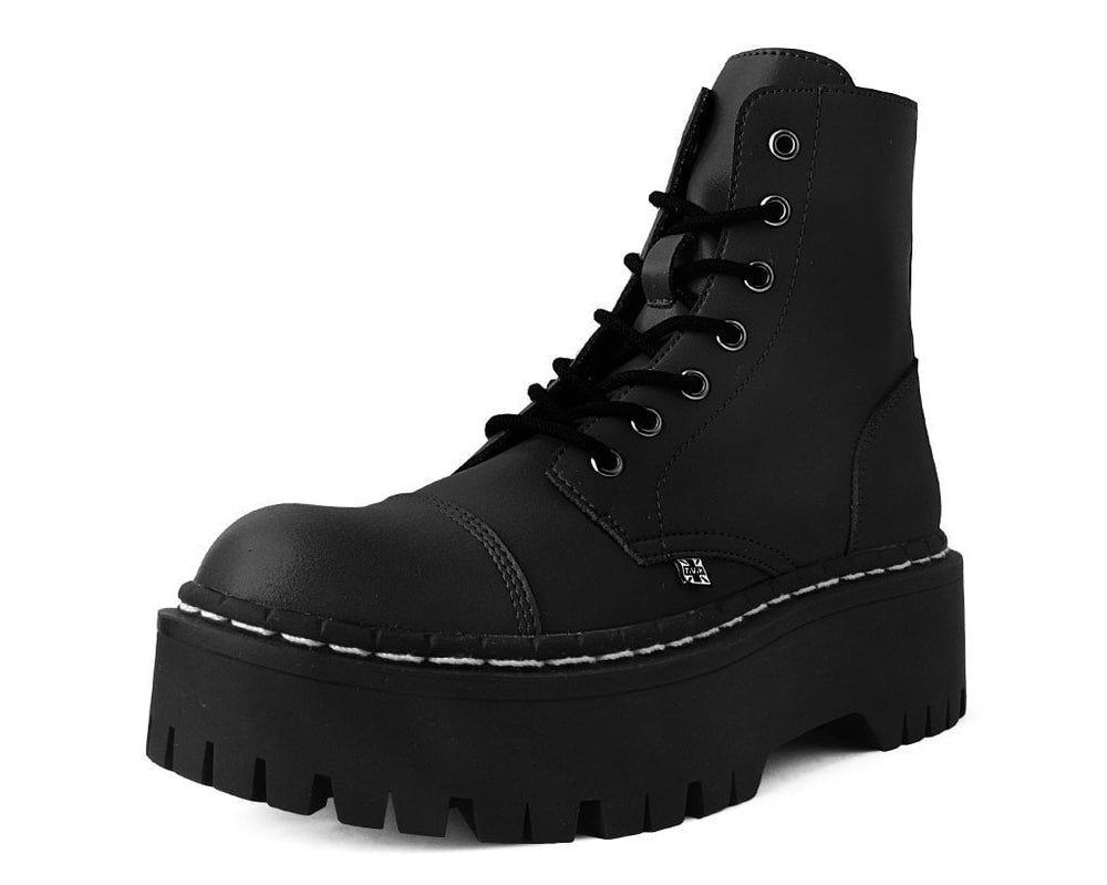 T.U.K. Shoes A9890 Black 7-Eye Double Decker Boot