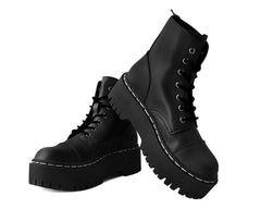 T.U.K. Shoes A9890 Black 7-Eye Double Decker Boot