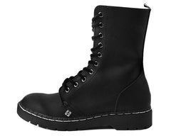 T.U.K. Shoes A9647 Black 10-Eye Gibson Boot