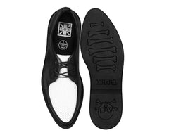 T.U.K. Shoes A3366 Black & White Pointed Jam Shoe