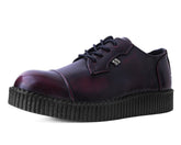 T.U.K. Shoes F3105 Burgundy TUKskin™ Toe Cap Viva Low Creeper