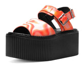 T.U.K. Shoes S3306L Orange Wavy Strato Sandal