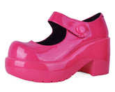 T.U.K. Shoes A3219L Pink Liquid Bubble Mary Jane Platform