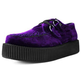 T.U.K. Shoes V9490 Violet Velvet Viva Mondo Creeper