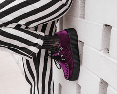 T.U.K. Shoes V9490 Violet Velvet Viva Mondo Creeper