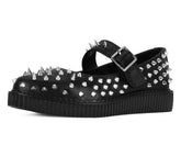 T.U.K. Shoes A3355L Black TUKskin Pointed Spike Mary Jane