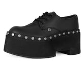 T.U.K. Shoes A3296 Black TUKskin Dino Flat Platform