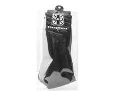 T.U.K. Shoes TSK1130 Black Ribbed Glitter Sock TSK1130