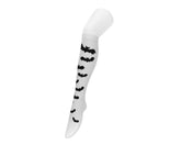 T.U.K. Shoes TSK1177 White Bat Thigh High Sock TSK1177-OS
