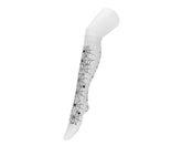 T.U.K. Shoes TSK1176 White Spider Thigh High Sock TSK1176-OS