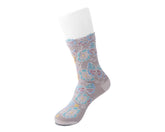 T.U.K. Shoes TSK1153 Beige Floral Sock TSK1153-OS
