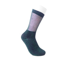 T.U.K. Shoes TSK1131 Green Ribbed Glitter Sock TSK1131-OS