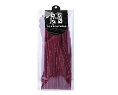 T.U.K. Shoes TSK1088 Red Lettuce Trim Lace Sock TSK1088-OS