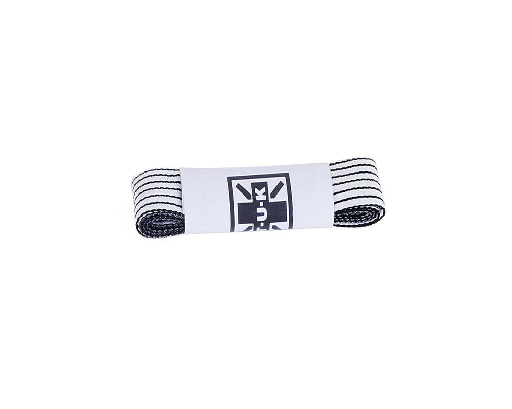 T.U.K. Shoes LC058-75-BSF 75 CM Black & White Stripe Flat Laces LC058-75-BSF-OS