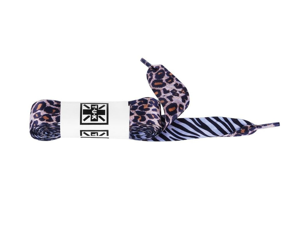 T.U.K. Shoes LC025-75-LEZ 75 CM Leopard Zebra Satin Laces LC025-75-LEZ-OS