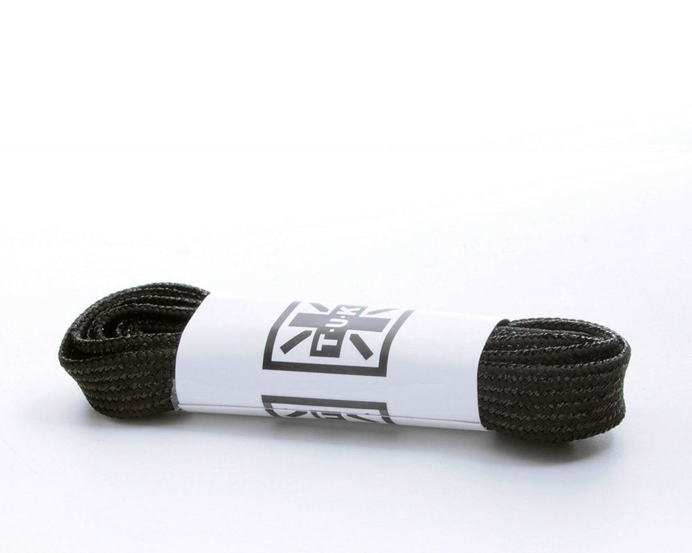 T.U.K. Shoes LC015-120MBF-OS 120 CM Metallic Black Flat Laces LC015-120MBF-OS