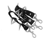 T.U.K. Shoes SA04 Spiked Black Bondage Shoe Straps