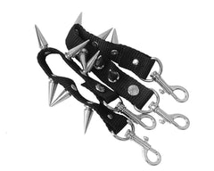 T.U.K. Shoes SA04 Spiked Black Bondage Shoe Straps