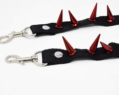 T.U.K. Shoes SA14 Spiked Red Bondage Shoe Straps