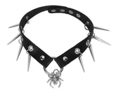 T.U.K. Shoes CK03 Spiked Spider Choker CK03-OS