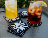 T.U.K. Shoes HA01 T.U.K. Square Logo Coaster 4-Pack HA01-OS