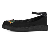T.U.K. Shoes A3420L Black Lady Luck Pointed Ballet Creeper
