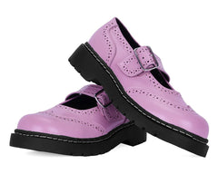 T.U.K. Shoes T2347 Pink Brogue Mary Jane