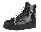 T.U.K. Shoes V3271 Black Haze Spike & Chain Viva Mondo Boot