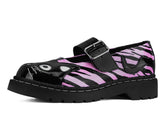 T.U.K. Shoes T2365 Black & Pink Zebra Kitty Mary Jane