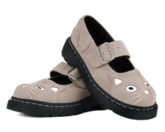 T.U.K. Shoes Dusty Rose Suede Kitty Mary Jane