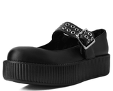 T.U.K. Shoes V9595L Black TUKskin™ Mary Jane Viva Mondo Creeper