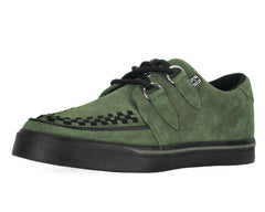 T.U.K. Shoes A3330 Olive Green Suede Creeper Sneaker