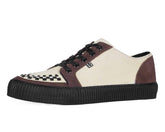 T.U.K. Shoes A3431 Tan & Brown Suede Lace-Up Creeper Sneaker