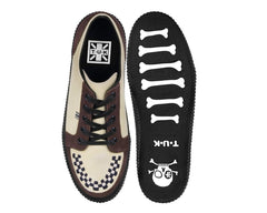 T.U.K. Shoes A3431 Tan & Brown Suede Lace-Up Creeper Sneaker